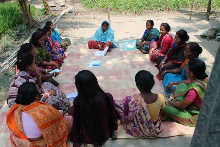 Sokhina was one of many women who participated in Self-Help Groups through the program, like the group picturedabove, and took multiple trainings to improve her skills. “I’ve learnt many things after being involved,” she says. “All my learning and skills opened my eyes, and I can now make right choices.” (Photo: Bangladesh Nazarene Mission)